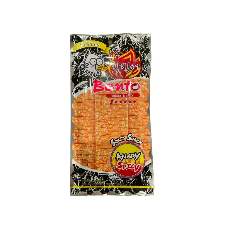 Bento Squid Seafood Snack (12g) - เนื้อปลาหมึกอบผสมเนื้อปลาซูริมิปรุงรสทรงเครื่อง (1)