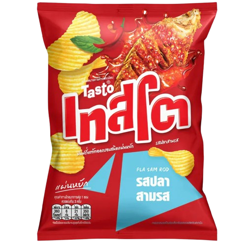 Tasto - Potato Chip - มันฝรั่งแท้ทอดกรอบชนิดแผ่นหยัก เทสโต