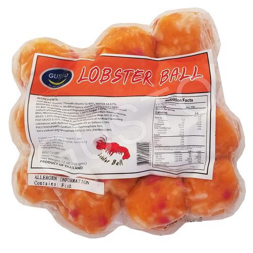 Gusto - Frozen Fish Ball (Lobster Ball) - ลูกชิ้นปลาแช่แข็ง กลิ่นล็อบสเตอร์