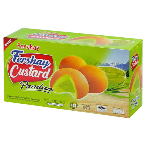 Fershay Custard - พัฟเค้กสอดไส้ครีมคัสตาร์ด ตราเฟอร์เชย์