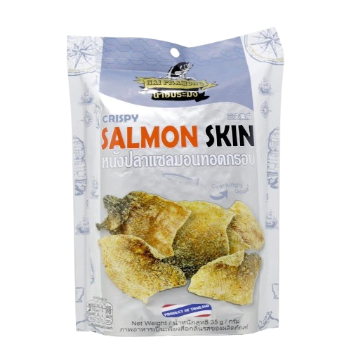 Nai Pramong - Crispy Salmon Skin - หนังปลาแซลมอนทอดกรอบ