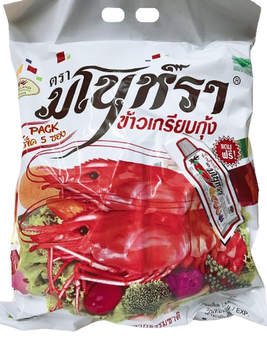 Manorah - Fried Shrimp Chips ข้าวเกรียบกุ้งทอด (5 packs)