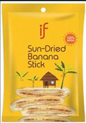 If- Sun Dried Banana Stick - กล้วยตาหนึบ ตราอีฟ