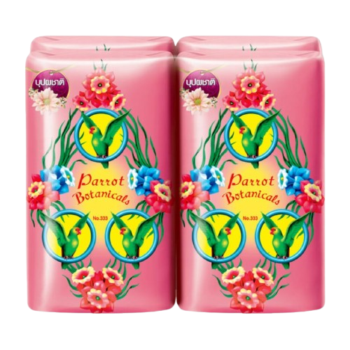 Parrot - Botanicals Soap - สบู่พฤกษา นกแก้ว (4 ก้อน)