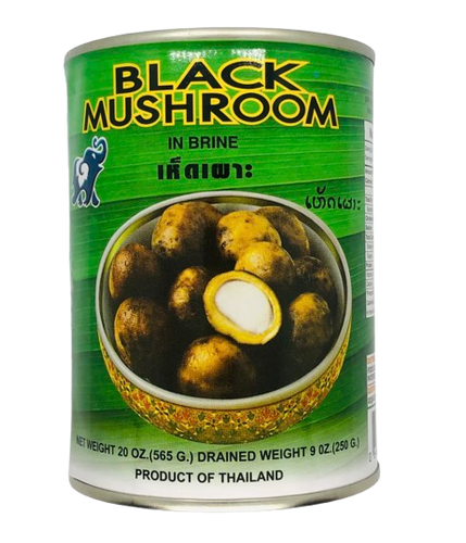 Asian best -  Black Mushroom In Brine - เห็ดเผาะ