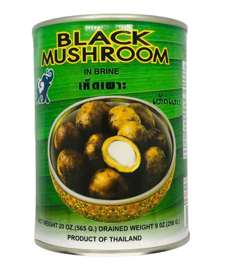 Asian best -  Black Mushroom In Brine - เห็ดเผาะ