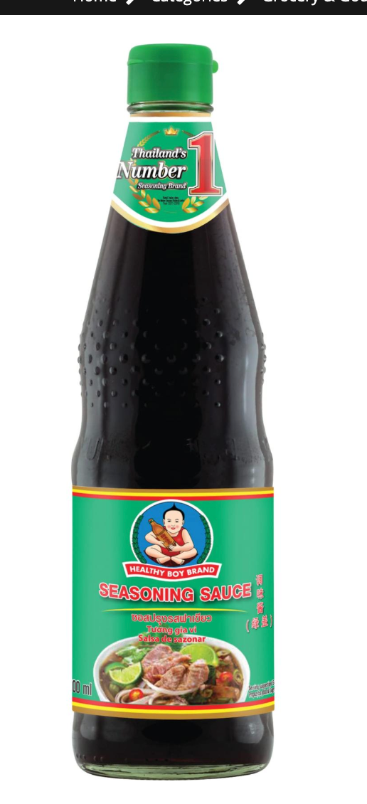 Healthy Boy - Seasoning Sauce - ซ๊อสปรุงรสฝาเขียว ตราเด็กสมบูรณ์