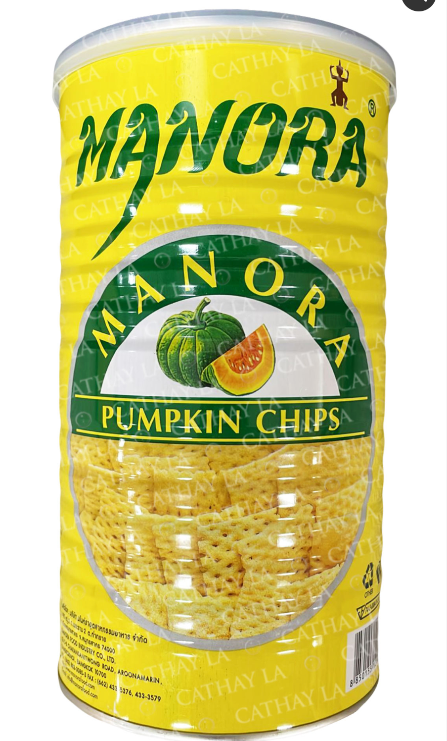 Manorah - Pumpkin Chips (Can) ข้าวเกรียบฟักทอง