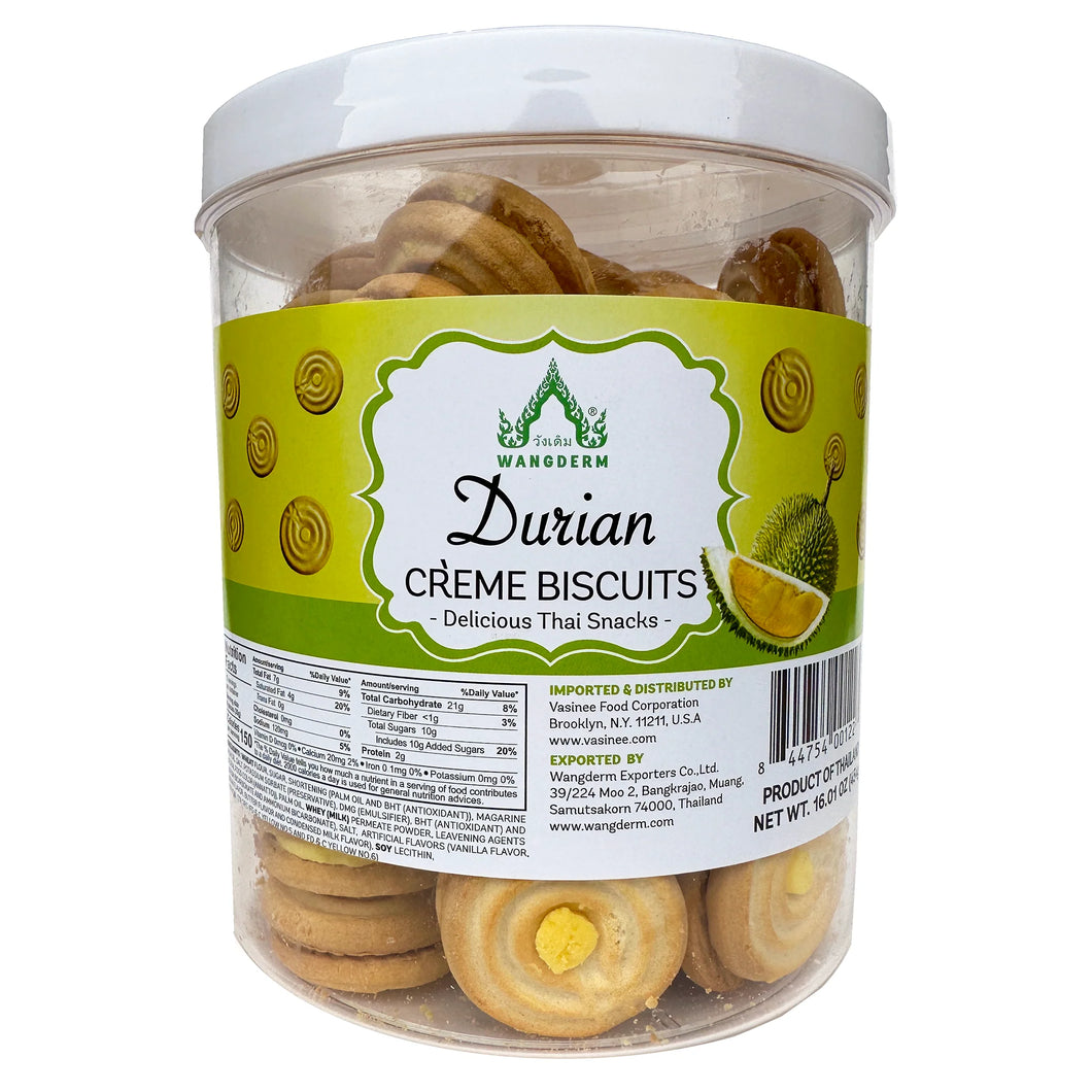 Wangderm - Durian Creme Biscuits คุ๊กกี้ครีมทุเรียน วังเดิม