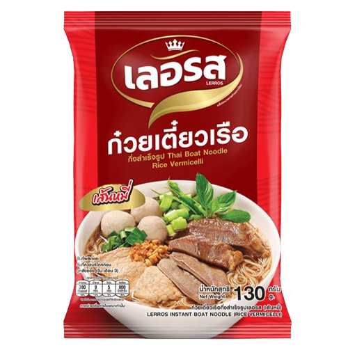 Lerros - Instant Boat Noodle - ก๋วยเตี๋ยวเรือกึ่งสำเร็จรูปเลอรส
