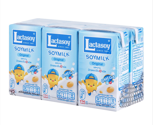Lactasoy - Mini Soymilk (6 Pack) - นมถั่วเหลือง ตรา แลคตาซอย ไซส์จิ๋ว 6 กล่อง