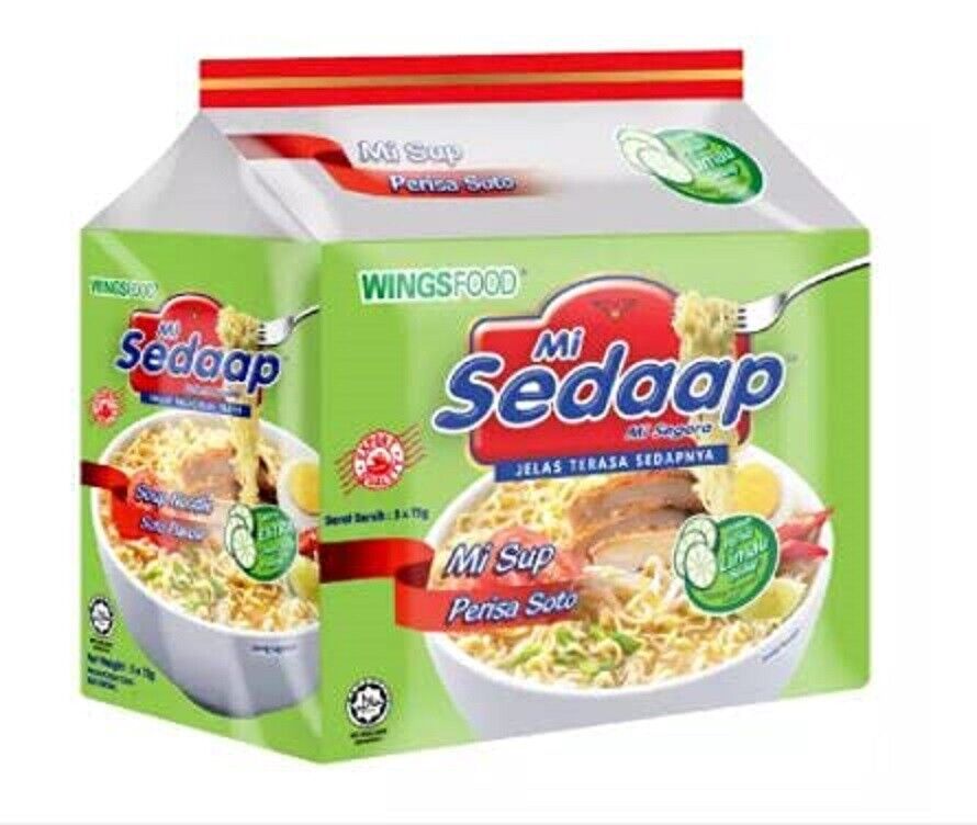 Mi Sedaap - Instant Noodle - Soto Flavor (Pack of 5)