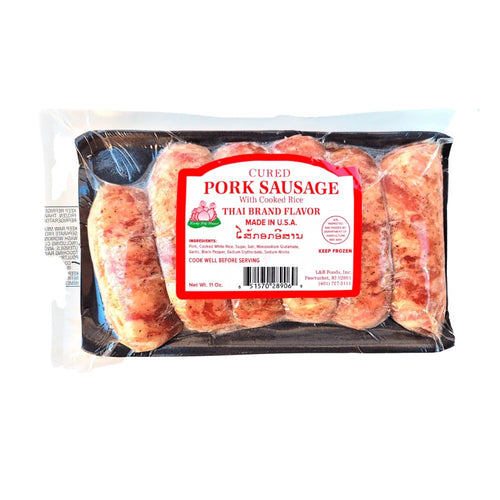 Lucky Lily - Frozen Cured Pork Sausage with Cooked Rice (Esan Sausage) - ไส้กรอกอีสาน แช่แข็ง