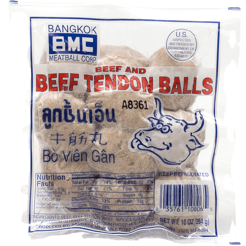 BMC - Frozen Beef Tendon Meatball ลูกชิ้นเนื้อเอ็นแช่แข็ง