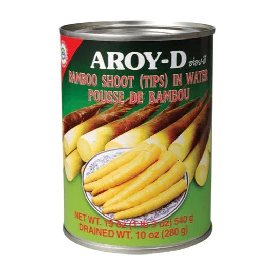 Aroy-D Canned Bamboo Shoot (Tips) อร่อยดี หน่อไม้กระป๋อง ทั้งหน่อ