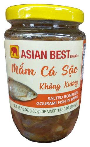 Asian Best - Salted Boneless Gourami Fish in Brine (Plara) ปลาร้า