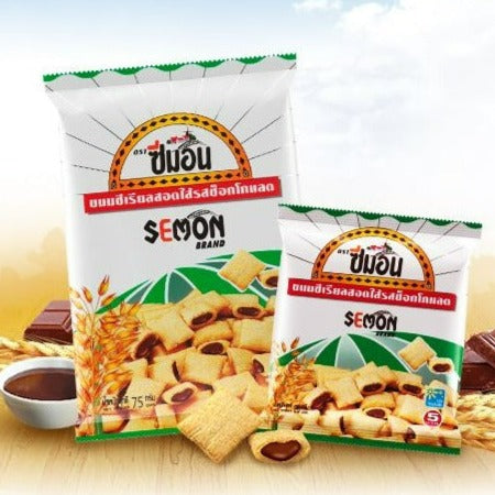Euro - Semon Cereal Filled Chocolate - ขนมซีเรียลสอดไส้รสช็อคโกแลต