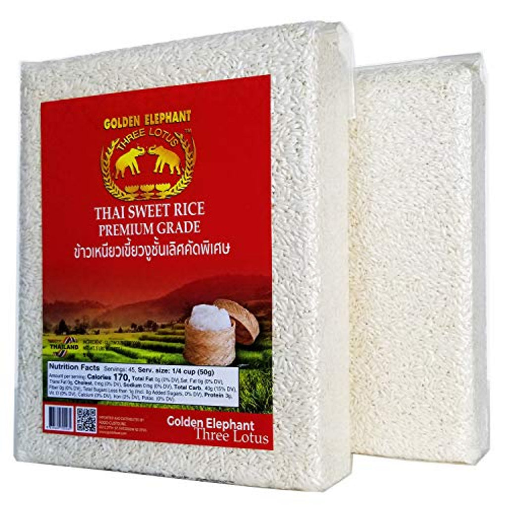 Sweet Rice Sticky Rice Dragonbrand Golden Elephant - Thai Sweet Rice - Sticky Rice (Premium) ข้าวเหนียวเข ...