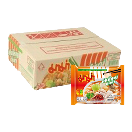 Mama - Flat Tom Yum Noodles (Box) - มาม่าต้มยำ เส้นใหญ่