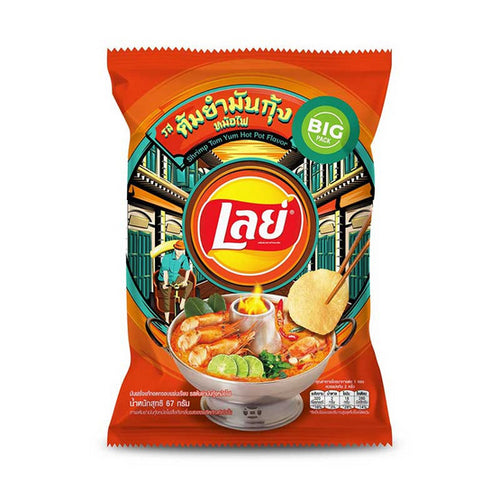 Lay's - Shrimp Tom Yum Hot Pot Flavor - เลย์ รสต้มยำมันกุ้ง