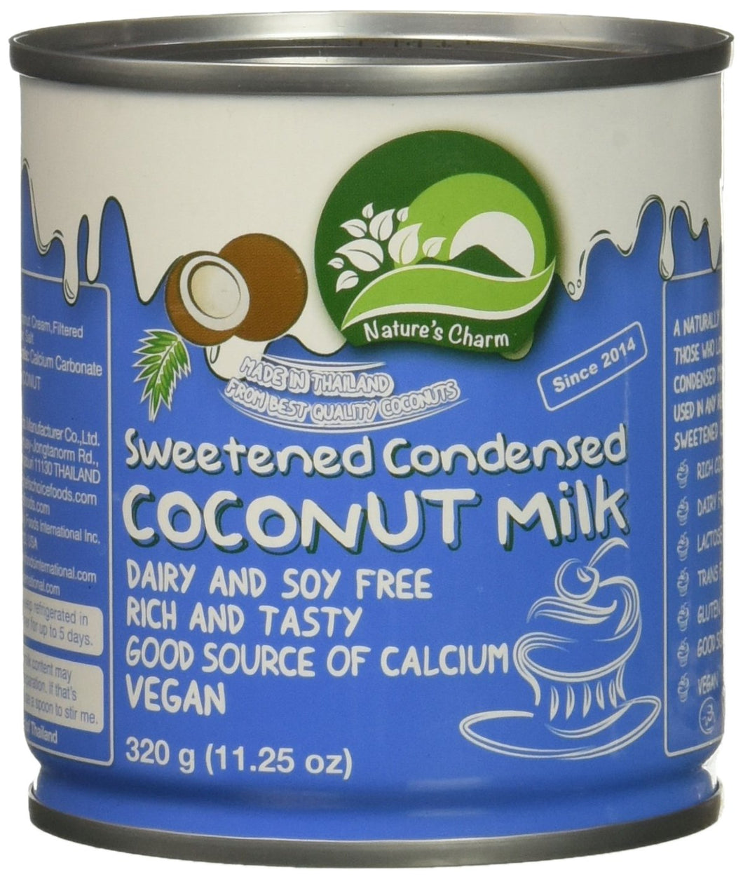 Nature's Charm - Sweetened Condensed Coconut Milk (Vegan) - นมมะพร้าวข้นหวาน