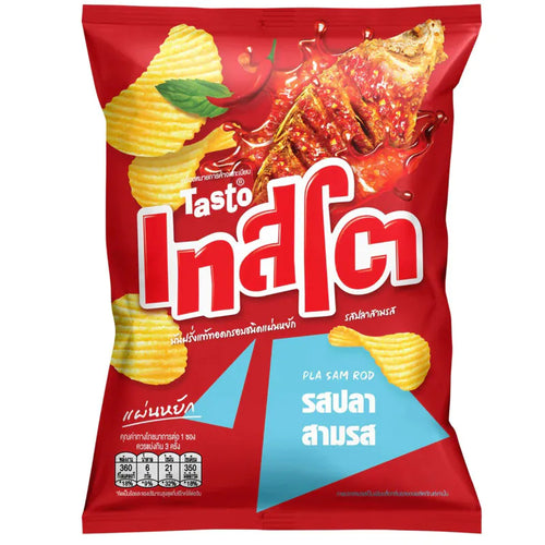 Tasto - Potato Chip - มันฝรั่งแท้ทอดกรอบชนิดแผ่นหยัก เทสโต