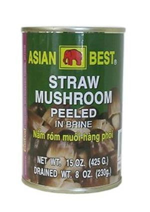 Asian Best - Peeled Whole Straw Mushrooms in Brine