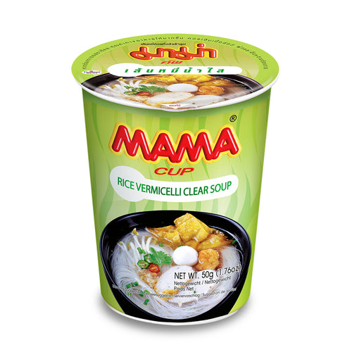 Mama - Rice Vermicelli Clear Soup Cup- มาม่า เส้นหมี่ถ้วยกึ่งสำเร็จรูป