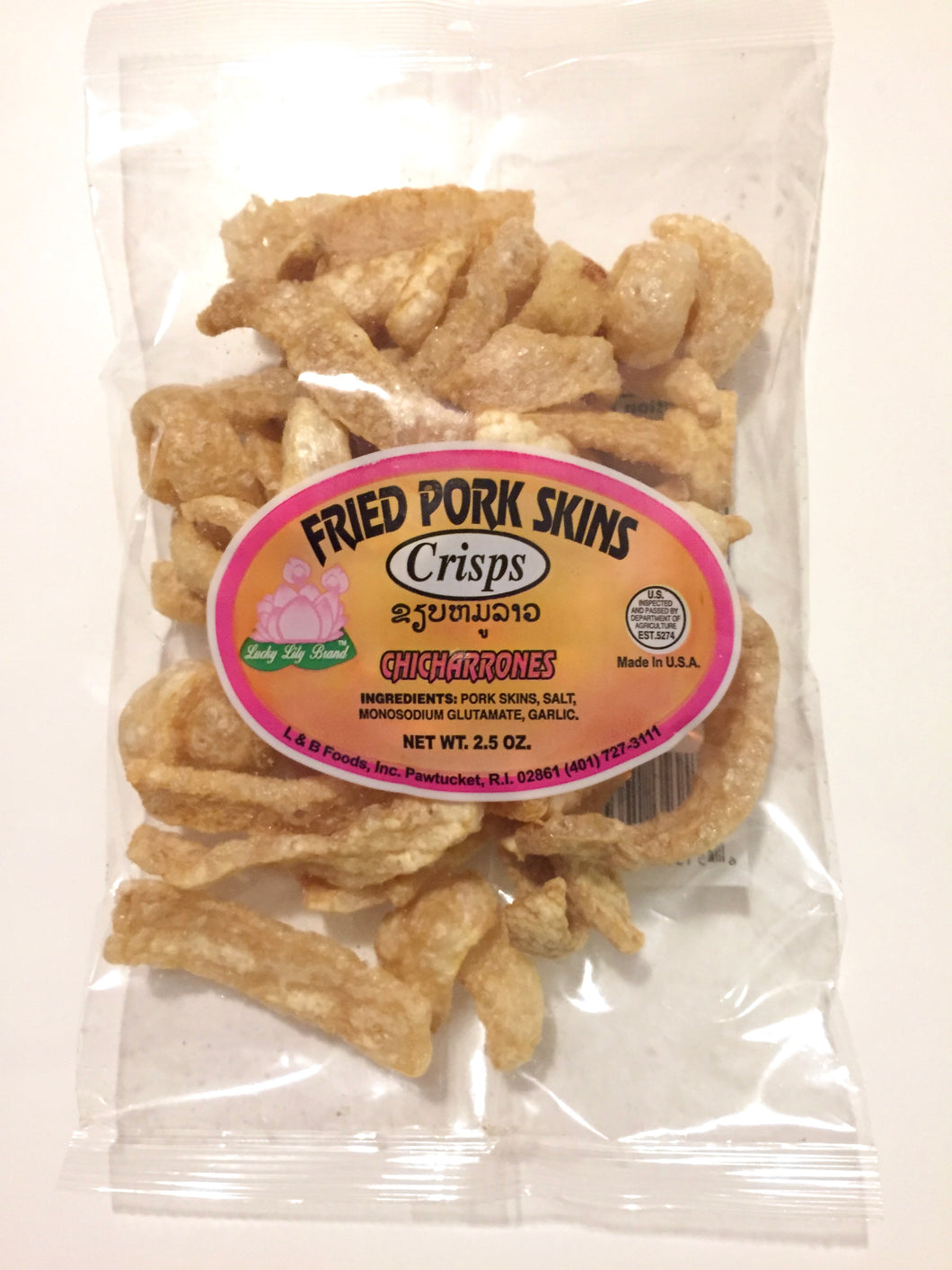 Lucky Lily - Crispy Fried Pork Skins  แค๊ปหมู