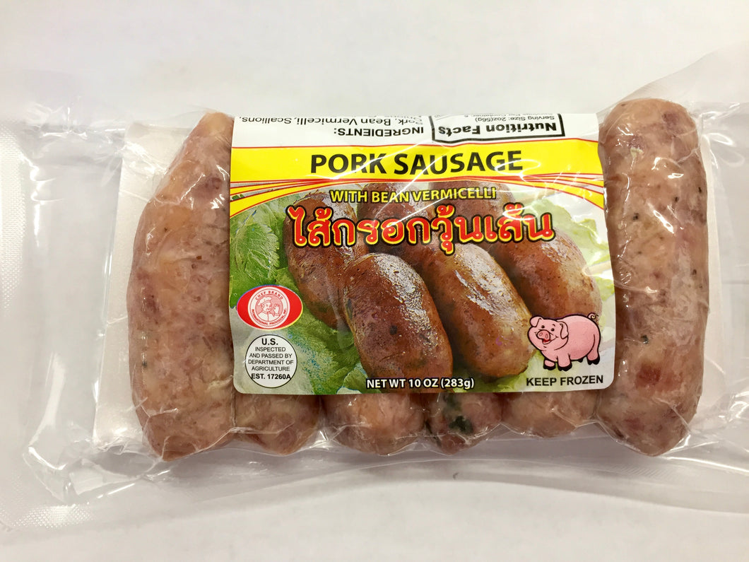 Chef Brand - Frozen Pork Sausage with Bean Vermicelli - ไส้กรอกวุ้นเส้น แช่แข็ง