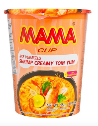 Mama - Rice Vermicelli Shrimp Creamy Tom Yum Cup - มาม่า เส้นหมี่ถ้วยต้มยำกึ่งสำเร็จรูป
