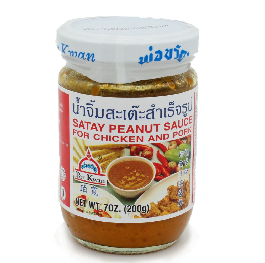 Por Kwan - Satay Peanut Sauce น้ำจิ้มสะเต๊ะสำเร็จรูป - 3 Aunties Thai Market