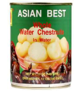 Asian Best - Whole Water Chestnuts in Water - แห้วกระป๋อง - 3 Aunties Thai Market