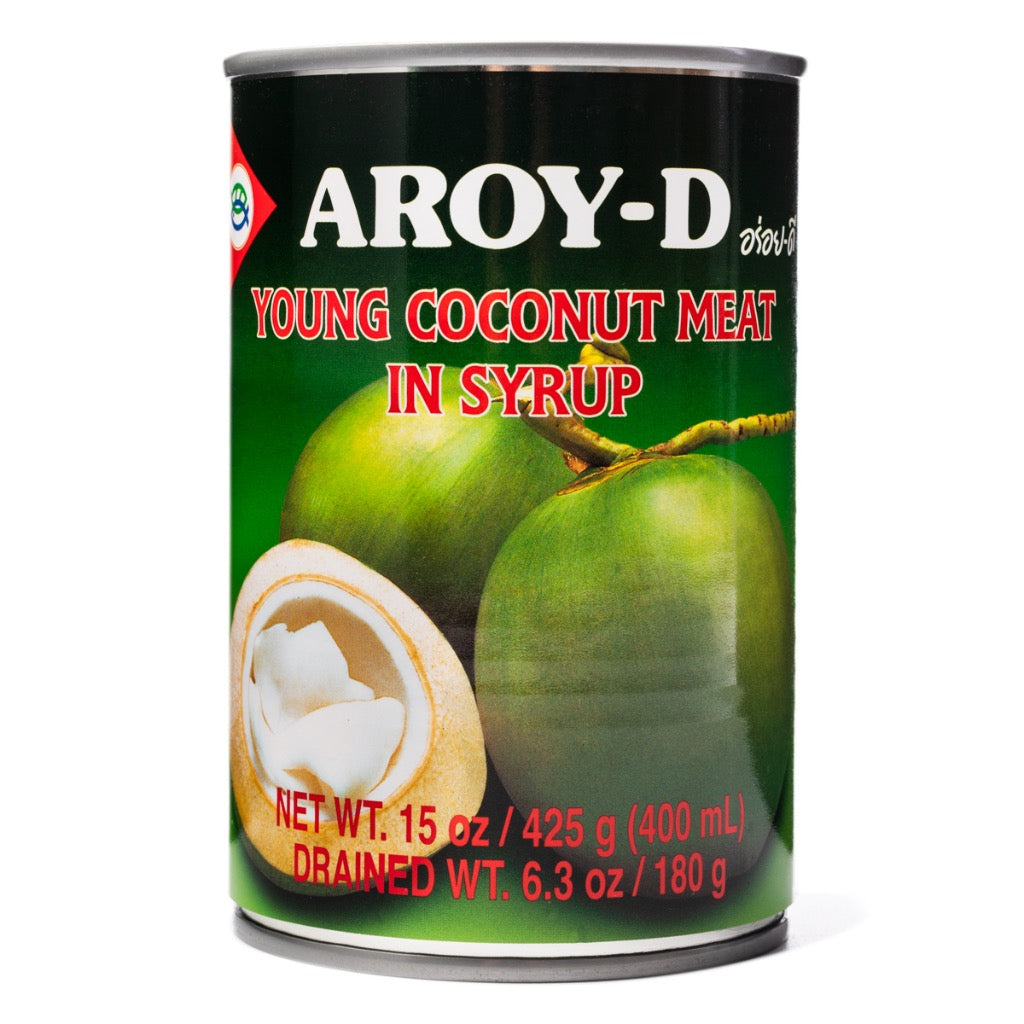 Aroy-D Young Coconut Meat in Syrup เนื้อมะพร้าวในน้ำเชื่อม – 3 Aunties ...