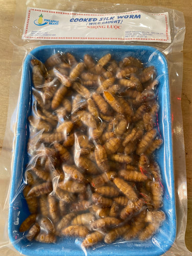 Frozen Cooked Silk Worm (Dak Dae) - ดักแด้ (ตัวไหม) แช่แข็ง