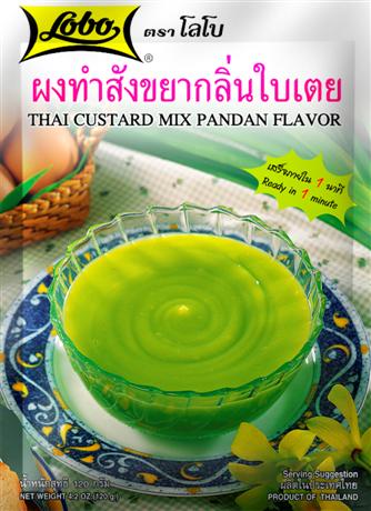 Lobo Thai Custard Mix Pandan Flavour ผงทำสังขยากลิ่นใบเตย