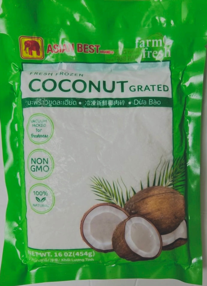 Asian Best - Frozen Grated Coconut มะพร้าวขูดละเอียดแช่แข็ง