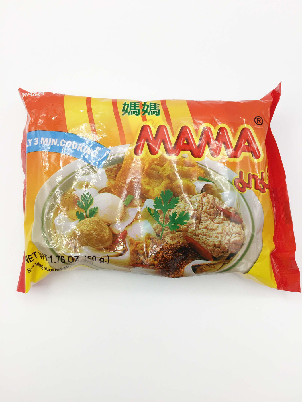 Mama - Flat Tom Yum Noodles - มาม่าต้มยำ เส้นใหญ่