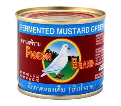 Pigeon - Fermented Green Mustard Half in Soy Sauce - ผักกาดดองเค็ม - 3 Aunties Thai Market