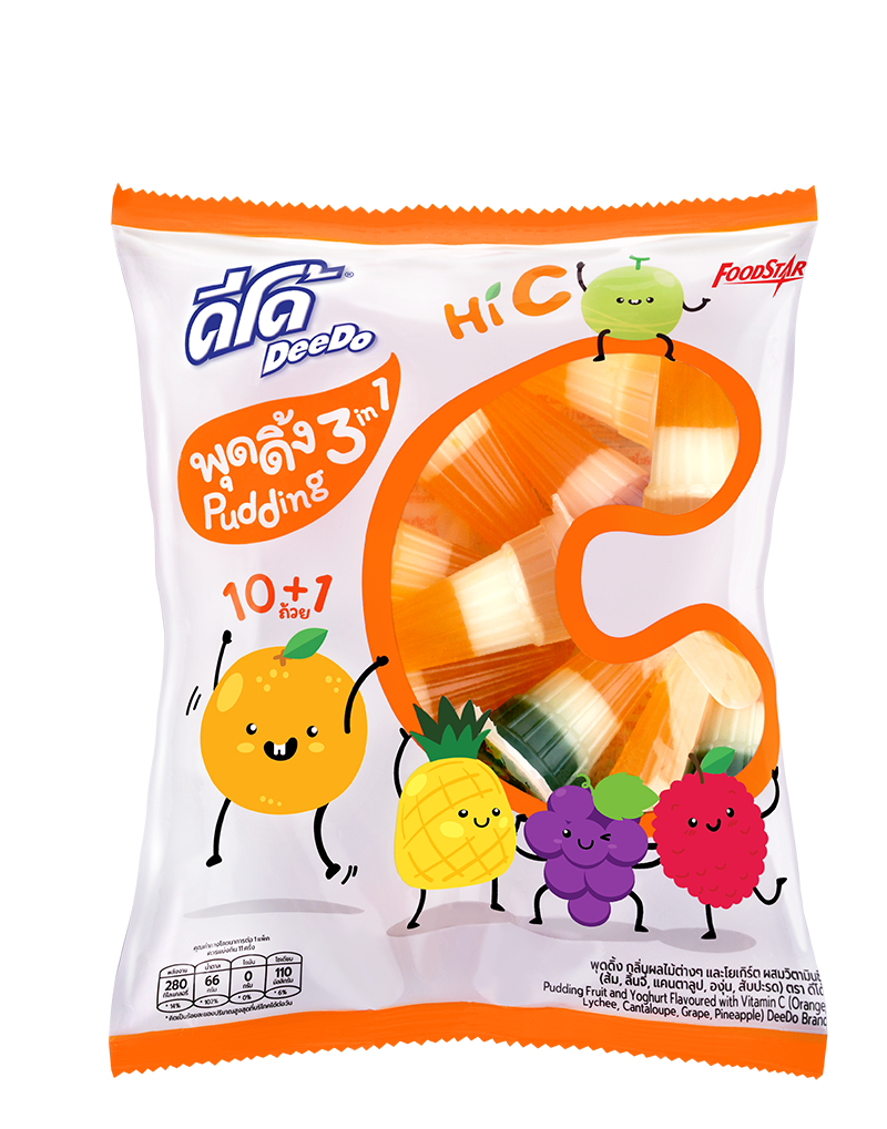 Deedo - 3 in 1 Fruit Jelly - พุดดิ้ง 3 in 1 ดีโด้