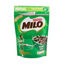 Milo - Chocolate and Malt Flavor Whole Grain Wheat Ball Breakfast Cereal - ไมโล อาหารเช้าข้าวสาลีอบกรอบ