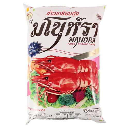 Manorah - Fried Shrimp Chips (Bag) ข้าวเกรียบกุ้งทอด แบบถุง