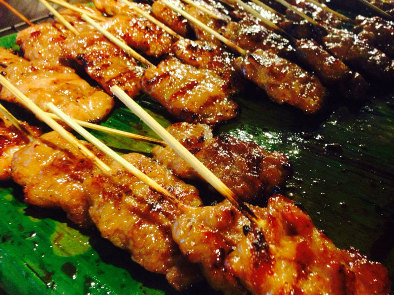 3 Aunties -  Frozen Grilled Pork on Skewers (Uncooked) - หมูปิ้งเสียบไม้แช่แข็ง