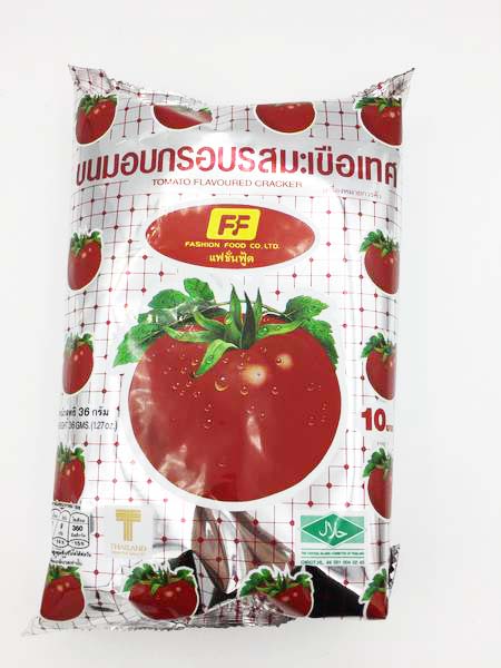 Fashion Food - Tomato Flavored Cracker ขนมอบกรอบรสมะเขือเทศ
